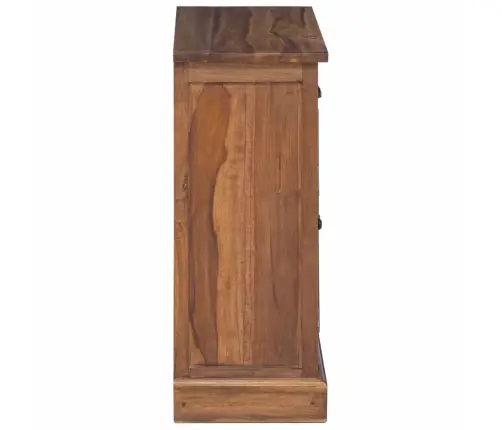 Skapītis Ar Atvilktni Brūna 65 X 30 X 75 Cm Ciets Tekša Koks Vidaxl