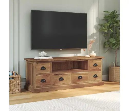 Televizora Stends Brūna 110 X 30 X 40 Cm Ciets Tekša Koks Vidaxl