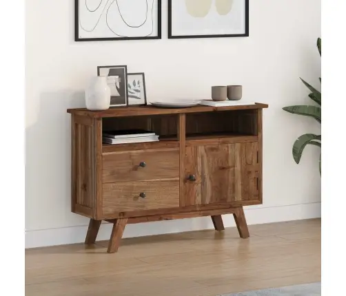 Kabalas Su Stalčių Natūrali 100 X 30 X 68 Cm Kieto Teka Medžio