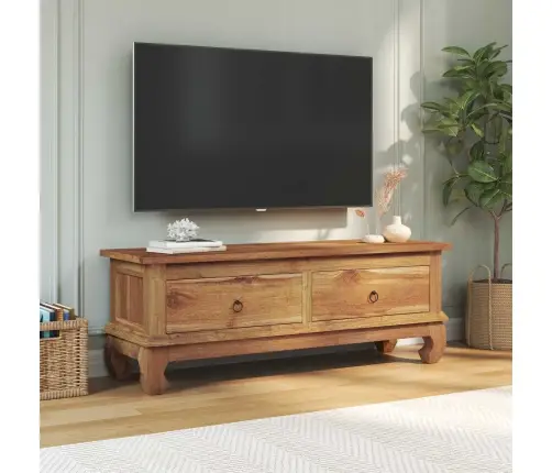 Televizoriaus Stovas Su Stalčių Natūrali 110 X 35 X 40 Cm