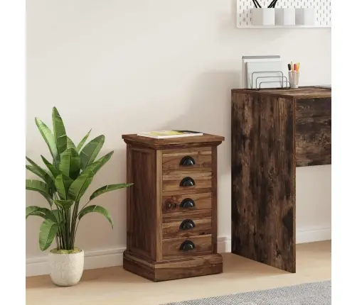 Drīzā Rokas Brūna 35,5 X 29,5 X 60 Cm Ciets Tekša Koks Vidaxl