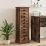 Drīzā Rokas Brūna 35,5 X 30 X 100 Cm Ciets Tekša Koks Vidaxl