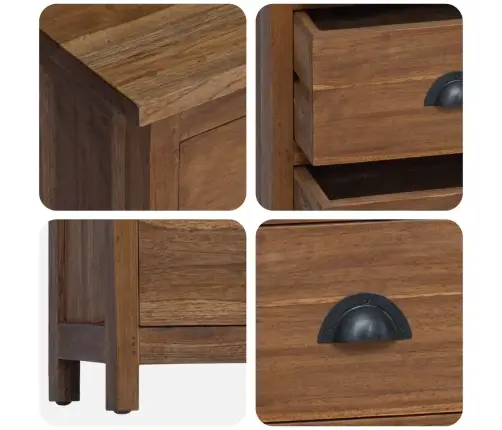 Õhupoli Sahtliga Neutraalne 45 X 35 X 110 Cm Tugev Teakpuit