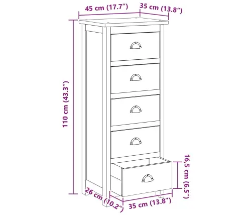 Õhupoli Sahtliga Neutraalne 45 X 35 X 110 Cm Tugev Teakpuit