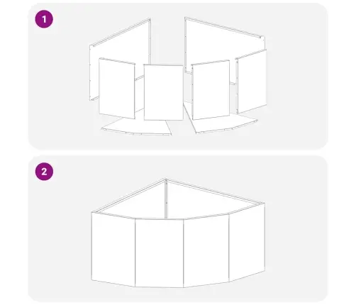 Kampinė Vazonas Balta 60 X 60 X 35 Cm Plienas
