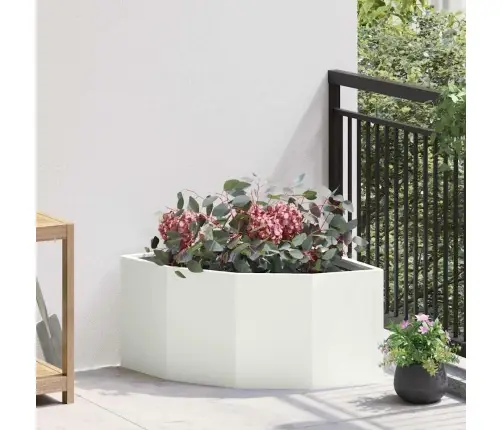 Kampinė Vazonas Balta 60 X 60 X 35 Cm Plienas
