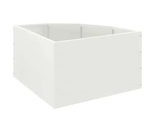 Kampinė Vazonas Balta 60 X 60 X 35 Cm Plienas