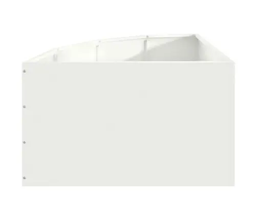 Kampinė Vazonas Balta 60 X 60 X 35 Cm Plienas