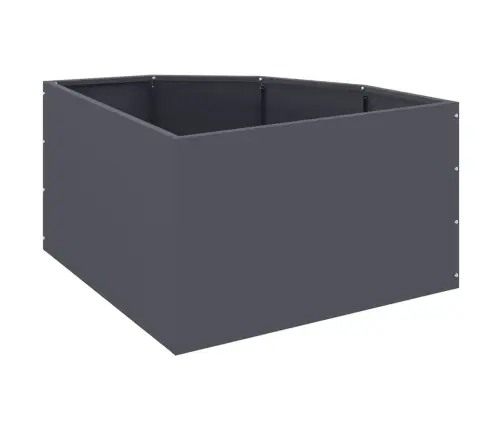 Stūra Stādītājs Antracīts 60 X 60 X 35 Cm Tērauds Vidaxl