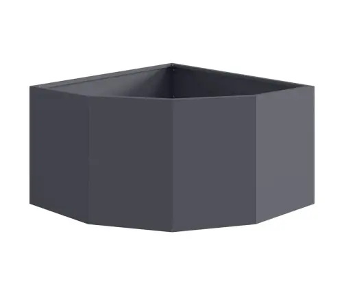 Stūra Stādītājs Antracīts 60 X 60 X 35 Cm Tērauds Vidaxl