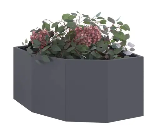 Stūra Stādītājs Antracīts 60 X 60 X 35 Cm Tērauds Vidaxl