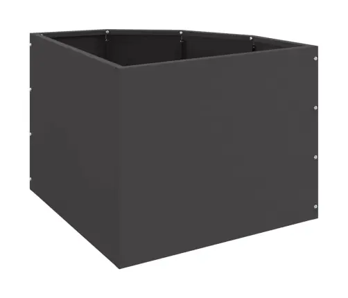 Stūra Stādītājs Melna 45 X 45 X 35 Cm Tērauds Vidaxl