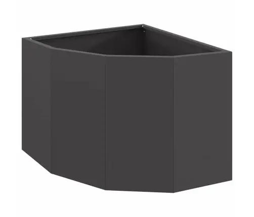 Stūra Stādītājs Melna 45 X 45 X 35 Cm Tērauds Vidaxl