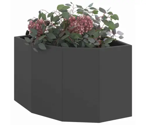 Stūra Stādītājs Melna 45 X 45 X 35 Cm Tērauds Vidaxl