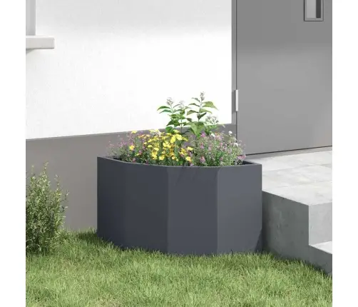 Kampinė Vazonas Antracitas 45 X 45 X 35 Cm Plienas