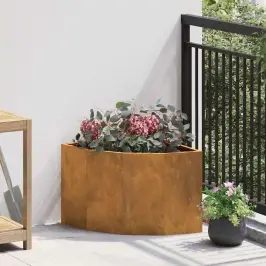 Stūra Stādītājs Rūsa 45 X 45 X 35 Cm Novecināts Tērauds Vidaxl