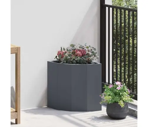 Stūra Stādītājs Antracīts 30 X 30 X 35 Cm Tērauds Vidaxl
