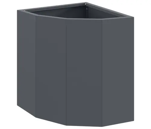 Stūra Stādītājs Antracīts 30 X 30 X 35 Cm Tērauds Vidaxl