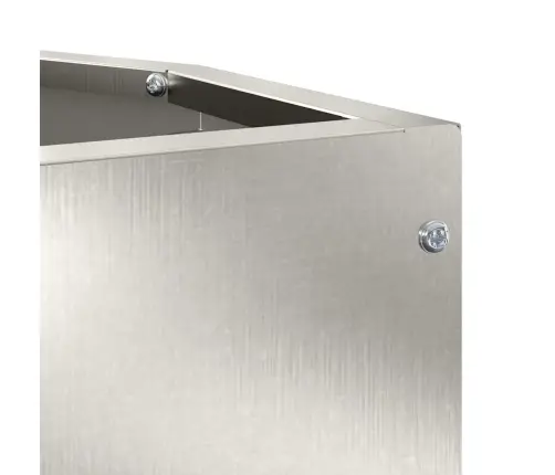 Stūra Stādītājs Sudraba 30 X 30 X 35 Cm Nerūsējošs Tērauds Vidaxl