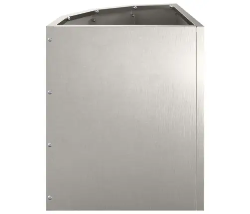 Stūra Stādītājs Sudraba 30 X 30 X 35 Cm Nerūsējošs Tērauds Vidaxl