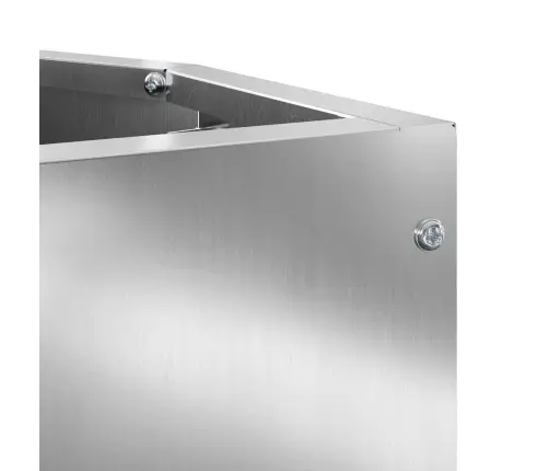 Nurgapott Hõbedane 30 X 30 X 35 Cm Tsingitud Teras