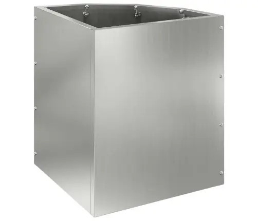 Nurgapott Hõbedane 30 X 30 X 35 Cm Tsingitud Teras