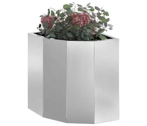 Nurgapott Hõbedane 30 X 30 X 35 Cm Tsingitud Teras