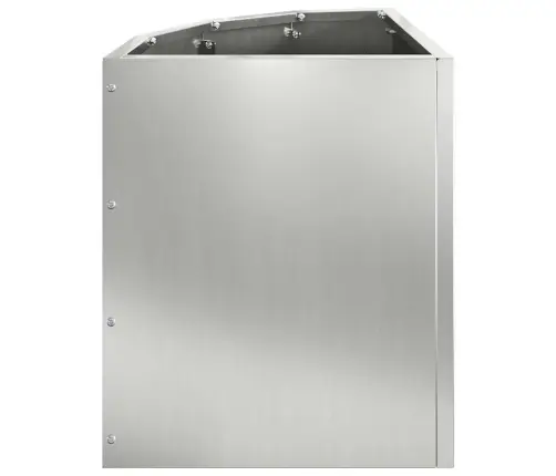 Nurgapott Hõbedane 30 X 30 X 35 Cm Tsingitud Teras