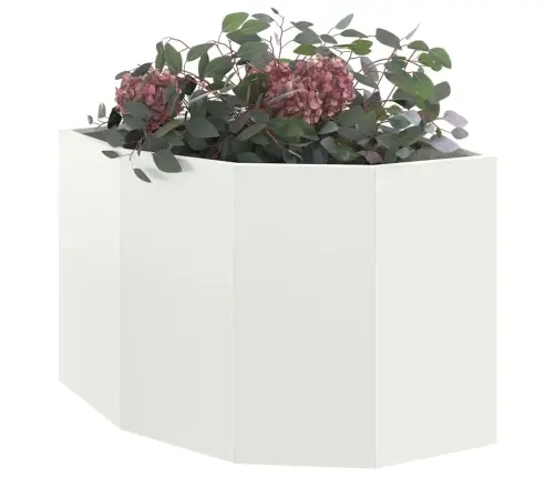 Stūra Stādītājs Balts 60 X 60 X 50 Cm Tērauds Vidaxl