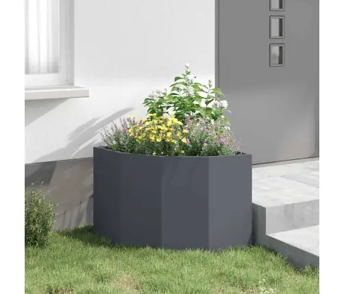 Stūra Stādītājs Antracīts 60 X 60 X 50 Cm Tērauds Vidaxl