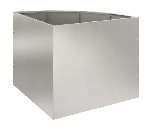 Stūra Stādītājs Sudraba 60 X 60 X 50 Cm Nerūsējošs Tērauds Vidaxl