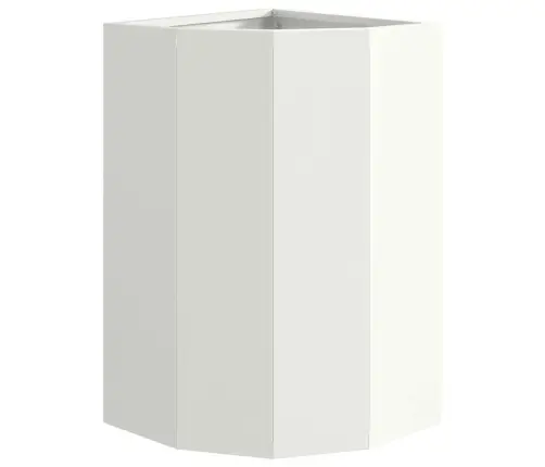 Stūra Stādītājs Balts 30 X 30 X 50 Cm Tērauds Vidaxl