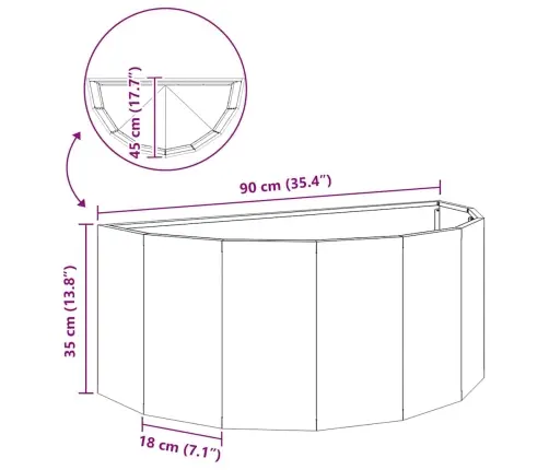 Lovelis Balta 90 X 45 X 35 Cm Plienas