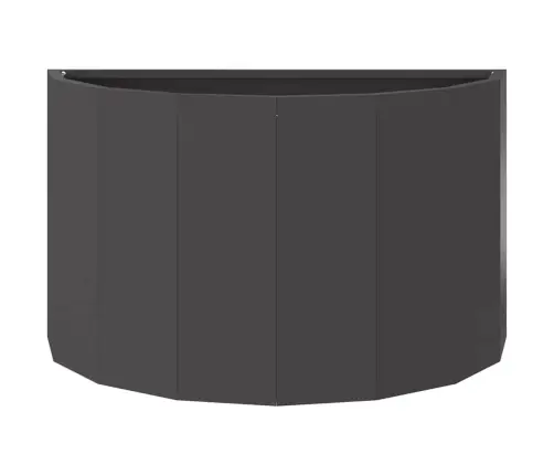 Puķu Kaste Melna 60 X 30 X 35 Cm Tērauds Vidaxl