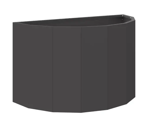 Puķu Kaste Melna 60 X 30 X 35 Cm Tērauds Vidaxl