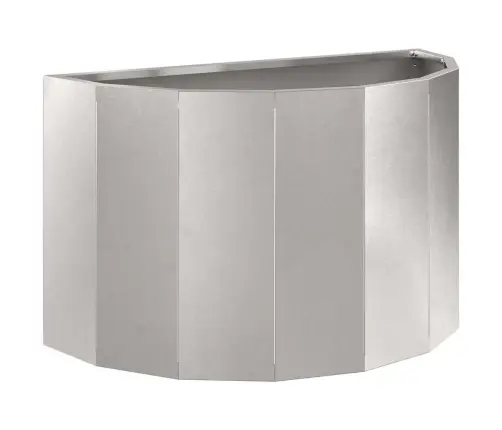 Puķu Kaste Sudraba 60 X 30 X 35 Cm Nerūsējošs Tērauds Vidaxl