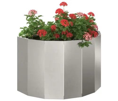 Puķu Kaste Sudraba 60 X 30 X 35 Cm Nerūsējošs Tērauds Vidaxl