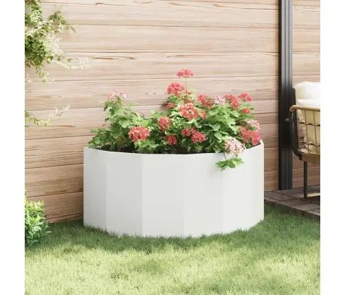 Puķu Kaste Balts 120 X 60 X 50 Cm Tērauds Vidaxl