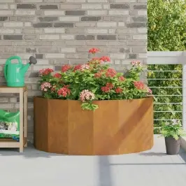 Puķu Kaste Rūsa 120 X 60 X 50 Cm Novecināts Tērauds Vidaxl