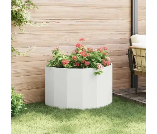 Puķu Kaste Balts 90 X 45 X 50 Cm Tērauds Vidaxl