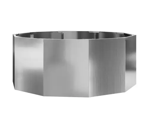 Puķu Kaste Sudraba 90 X 90 X 35 Cm Cinkots Tērauds Vidaxl