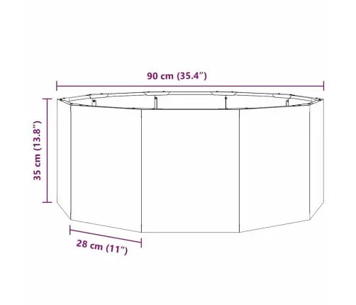 Taimekast Rooste 90 X 90 X 35 Cm Terase Tüüp