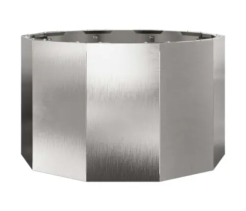 Puķu Kaste Sudraba 60 X 60 X 35 Cm Nerūsējošs Tērauds Vidaxl