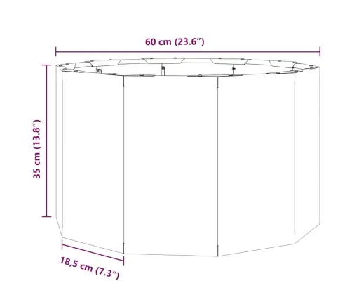 Puķu Kaste Sudraba 60 X 60 X 35 Cm Nerūsējošs Tērauds Vidaxl