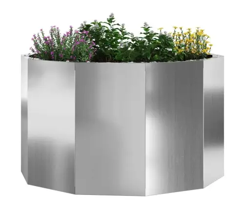 Taimekast Hõbedane 60 X 60 X 35 Cm Tsinkteras
