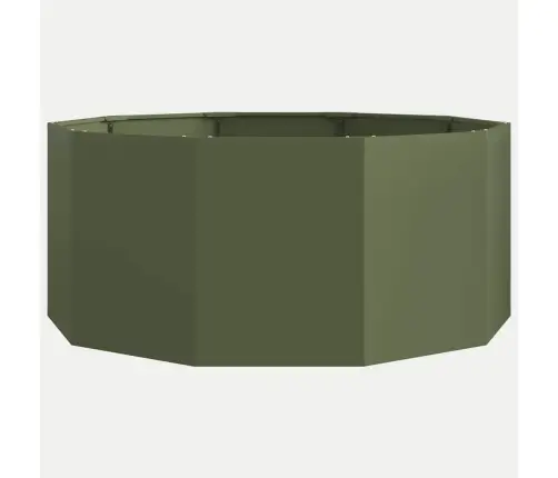 Puķu Kaste Olīvu Zaļš 120 X 120 X 50 Cm Tērauds Vidaxl