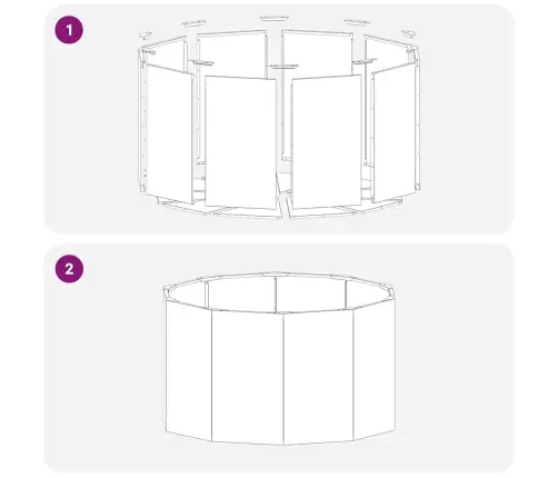 Taimekast Valge 90 X 90 X 50 Cm Teras