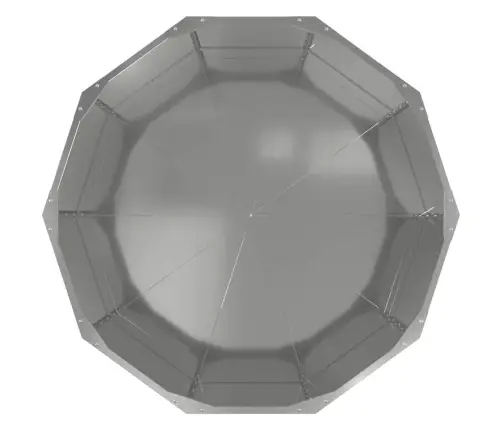 Puķu Kaste Sudraba 90 X 90 X 50 Cm Cinkots Tērauds Vidaxl