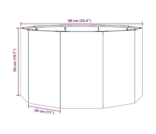 Taimekast Rooste 90 X 90 X 50 Cm Terase Tüüp
