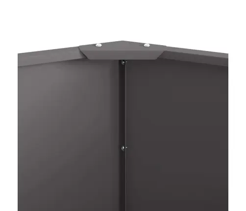 Puķu Kaste Melna 60 X 60 X 50 Cm Tērauds Vidaxl